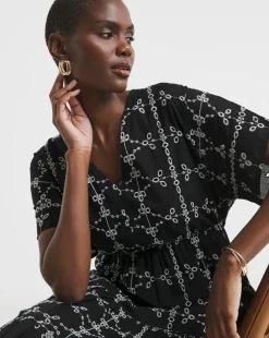 Broderie Smock Dress