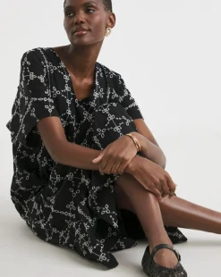 Broderie Smock Dress