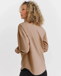 BRUSHED PULL OVER SHIRT