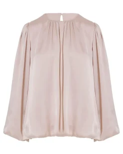 Bubble Sleeve Bubble Hem Top