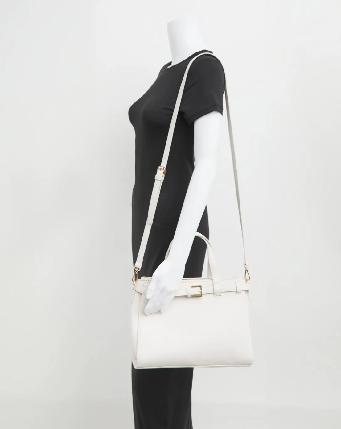 Buckle Detail Mini Tote Bag