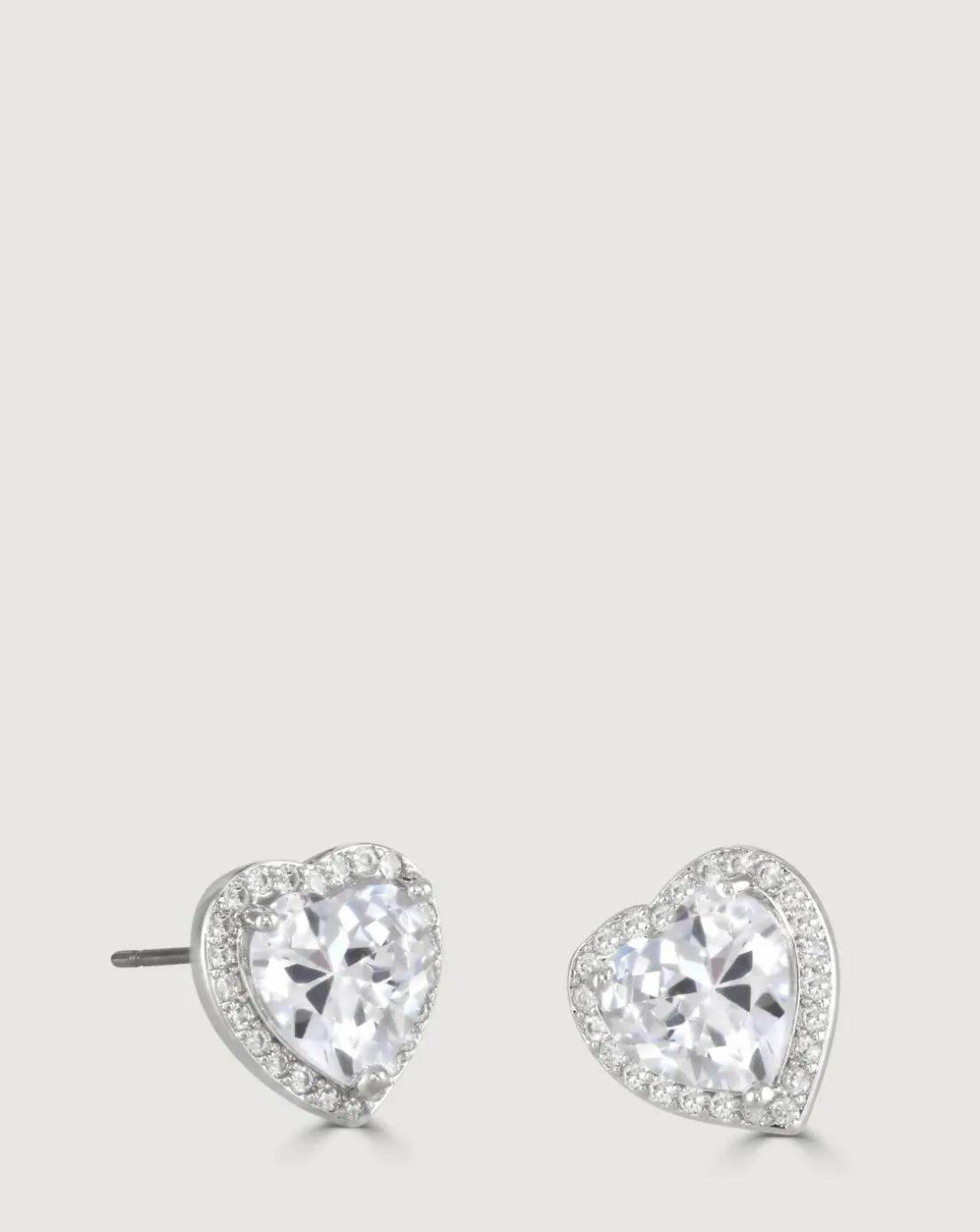 Buckley Clear Heart Earrings