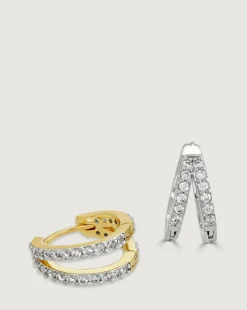 Buckley Duo Pave Hoop Set