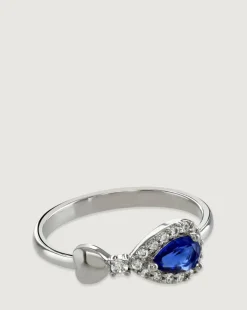 Buckley London Sapphire Heart Ring