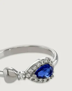 Buckley London Sapphire Heart Ring