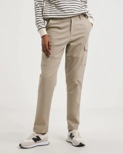 Camel Stretch Utility Tapered Chino Trousers