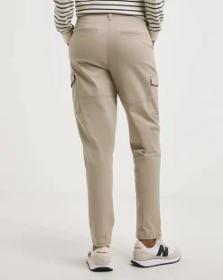 Camel Stretch Utility Tapered Chino Trousers