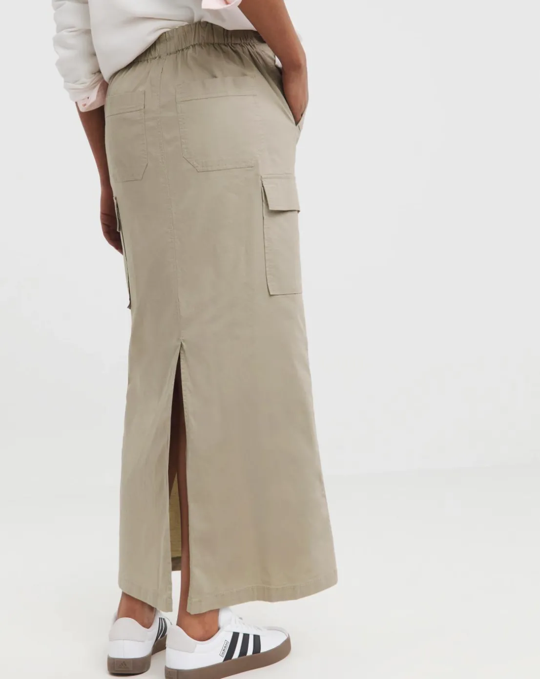 Camel Utility Midaxi Skirt