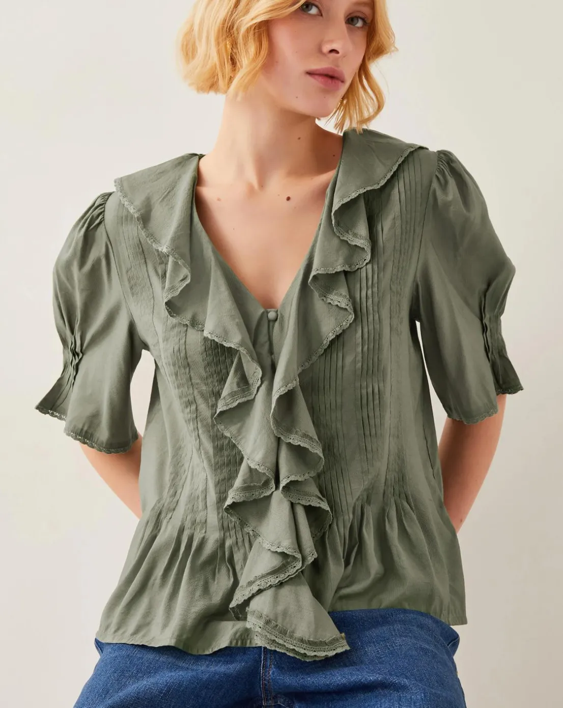 Celeste Ruffle Top