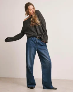 Charcoal Anthology Off The Shoulder Tunic