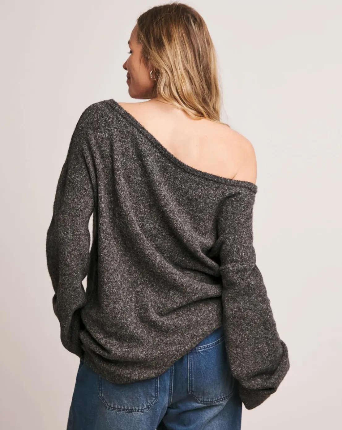 Charcoal Anthology Off The Shoulder Tunic
