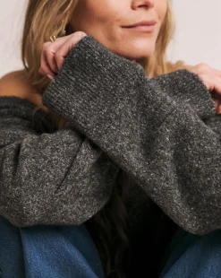 Charcoal Anthology Off The Shoulder Tunic