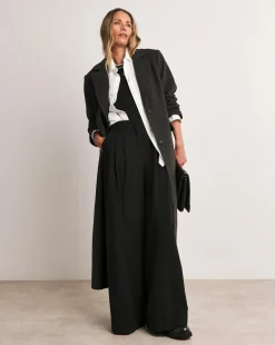 Charcoal Classic Wool Blend Coat