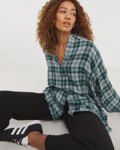 Check Oversized Shirt