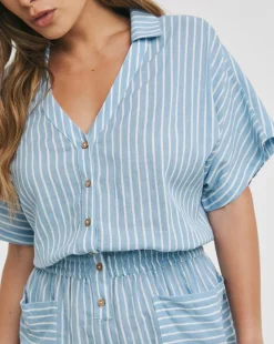 Cheese Cloth Beach Playsuit