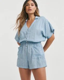 Cheese Cloth Beach Playsuit