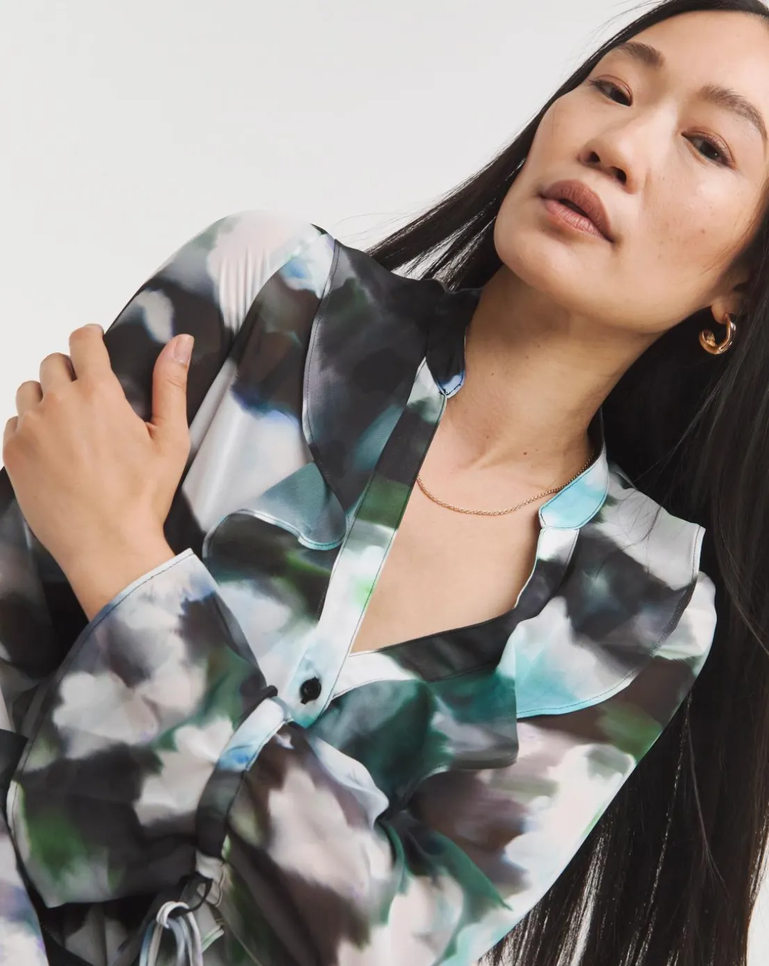 Chiffon Romantic Ruffle Blouse