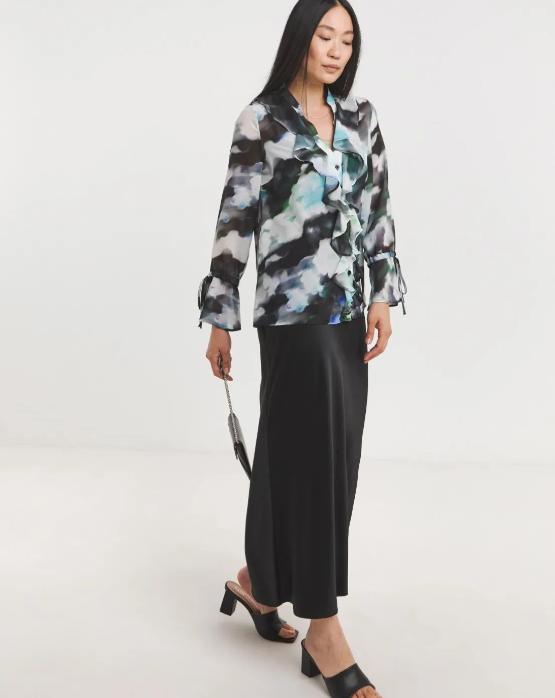 Chiffon Romantic Ruffle Blouse