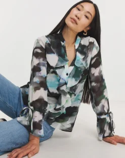 Chiffon Romantic Ruffle Blouse