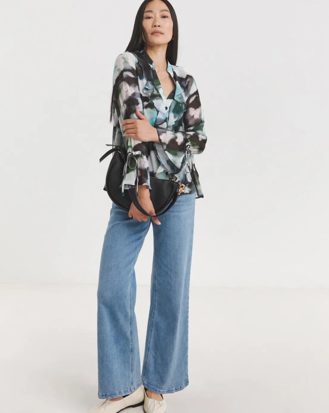 Chiffon Romantic Ruffle Blouse