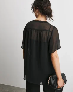 Chiffon Short Sleeve BLouse