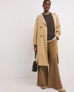 Chocolate Crew Neck Seam Detail Sweatshirt