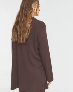Chocolate Soft Touch Cardigan