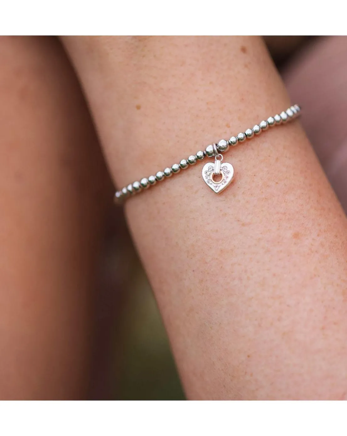 Clogau Cariad Sterling Silver Sparkle Affinity Bracelet with Topaz