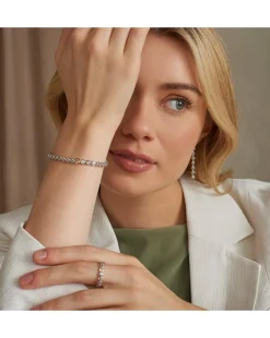 Clogau Celebration Sterling Silver Tennis Bracelet with Topaz