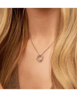 Clogau Forever Yours Sterling Silver Heart Pendant with Topaz