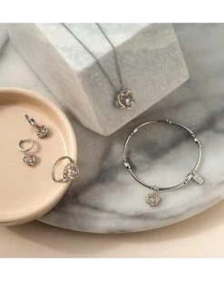 Clogau Forever Yours Sterling Silver Heart Pendant with Topaz