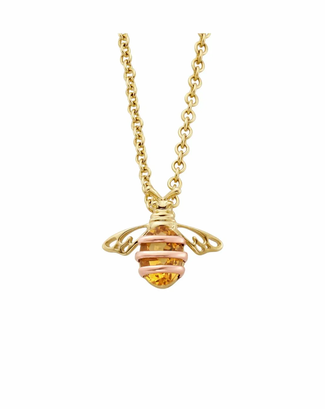 Clogau Honey Bee Gold and Citrine Pendant
