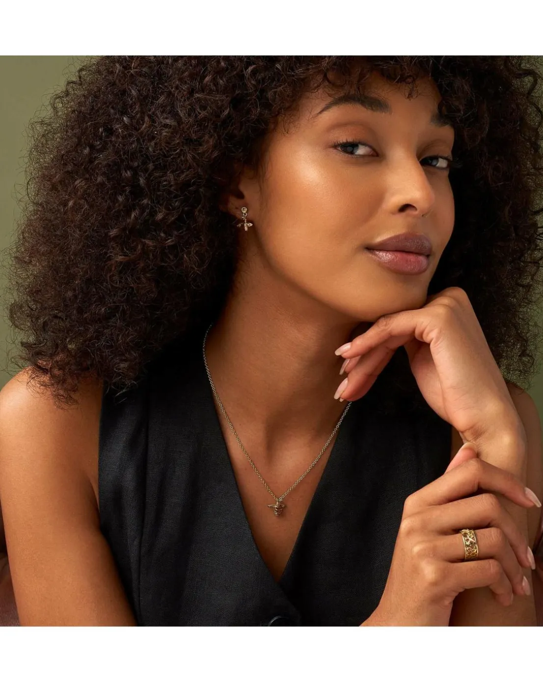 Clogau Honey Bee Gold and Citrine Pendant