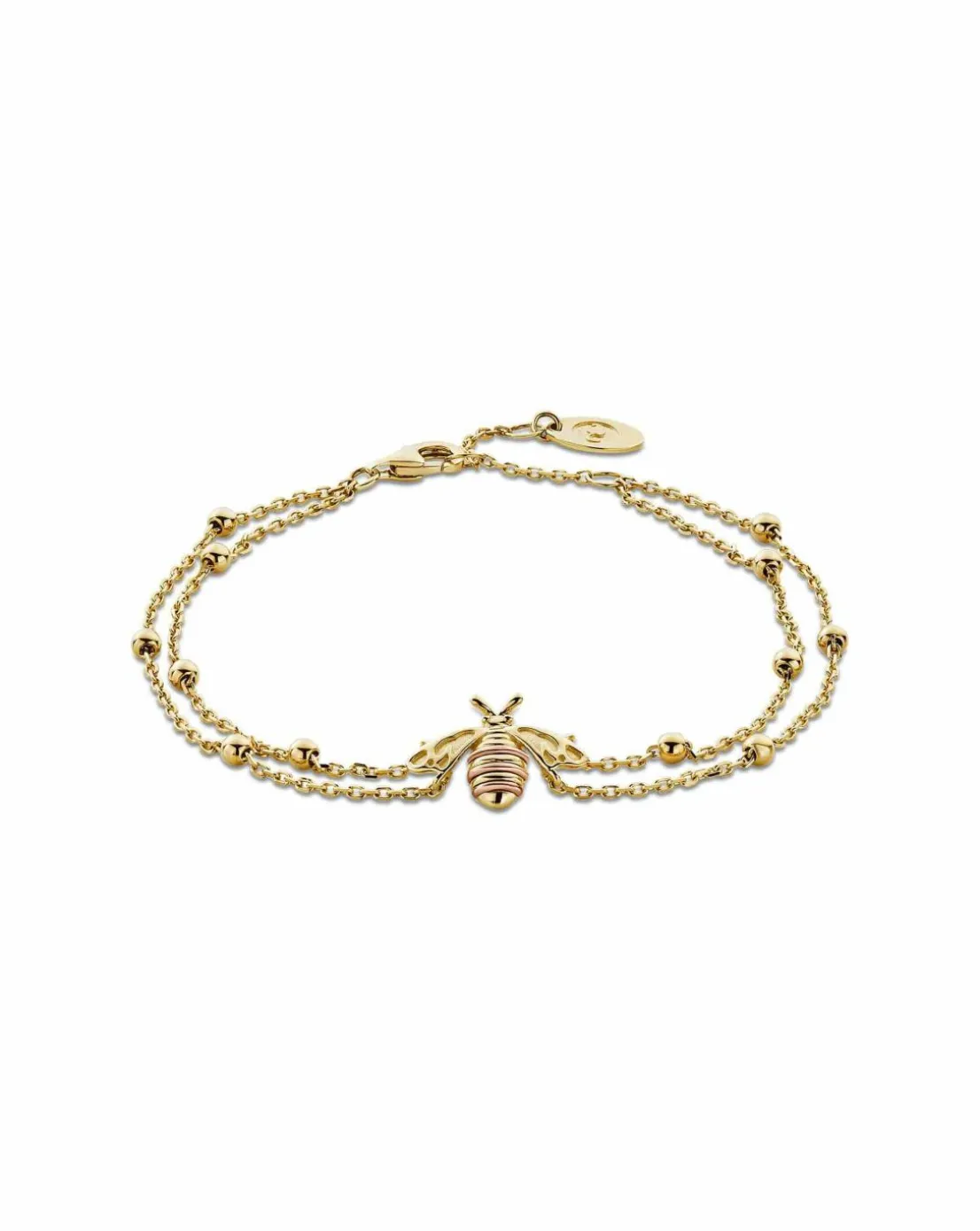Clogau Honey Bee Gold Double-Chain Bracelet