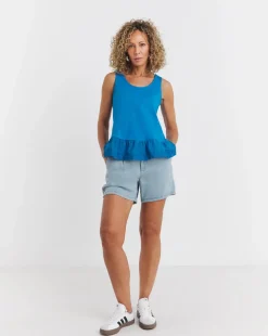 Cobalt Broderie Vest