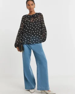 Collar Detail Georgette Blouse