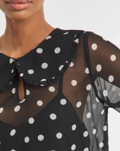 Collar Detail Georgette Blouse