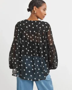 Collar Detail Georgette Blouse