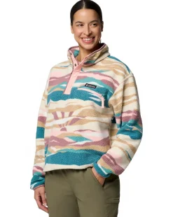 Columbia Helvetia II Printed Cropped Half Snap