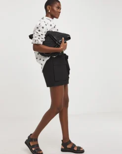 Contrast Broderie Shirt