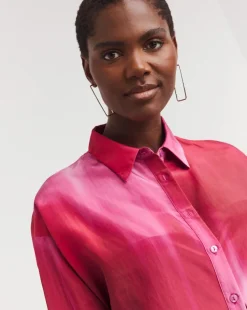 Co-Ord Ombre Print Shirt