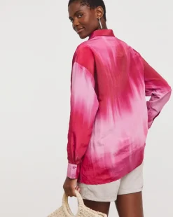 Co-Ord Ombre Print Shirt