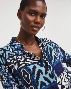 Co-Ord Scarf Print Shirt