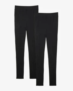 Cotton Rich 2 Pack High Waist Full Length Leggings