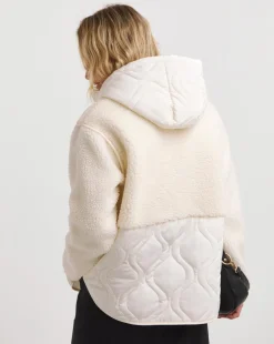 Cream Borg Lined Fleece Jacket