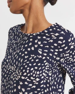 Crew Neck Balloon Sleeve Top