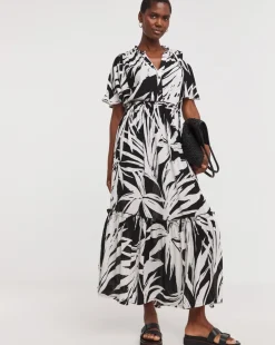 Crinkle Angel Maxi Sleeve Maxi Dress