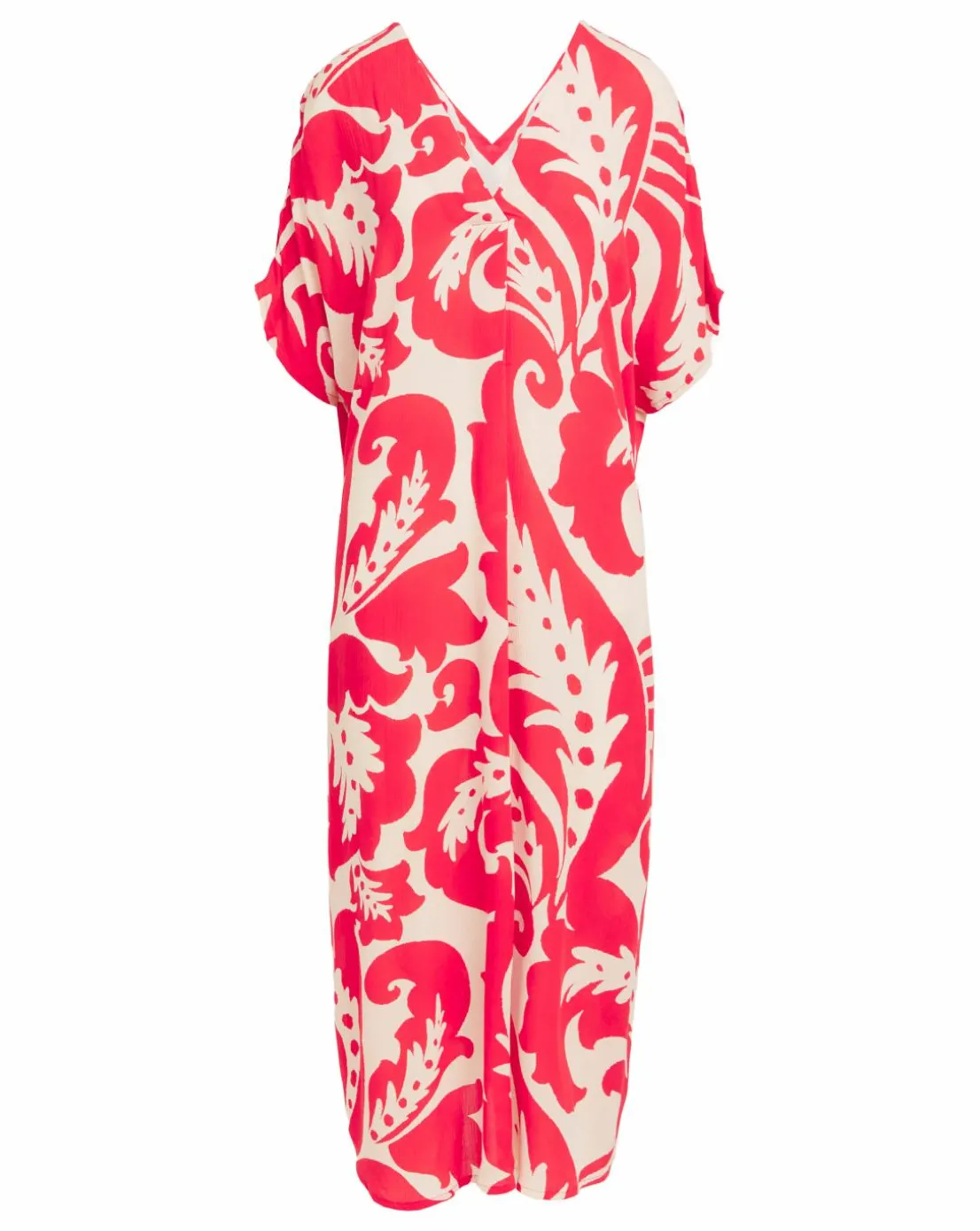 Crinkle Kaftan Overhead Midi Dress