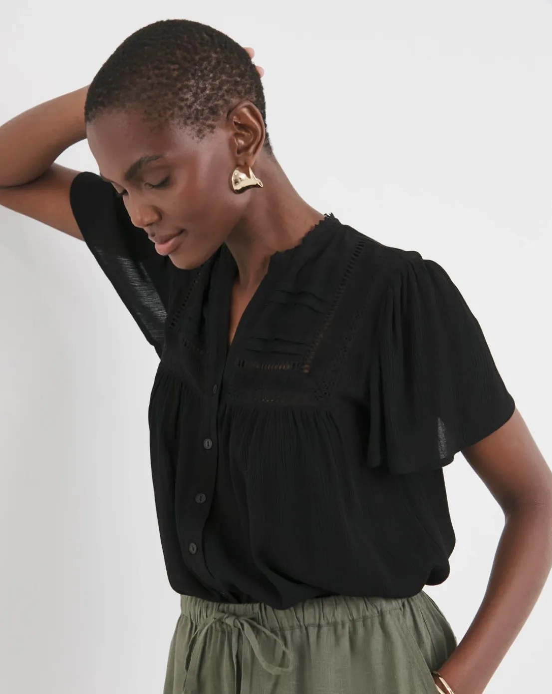 Crinkle Ladder Insert Top