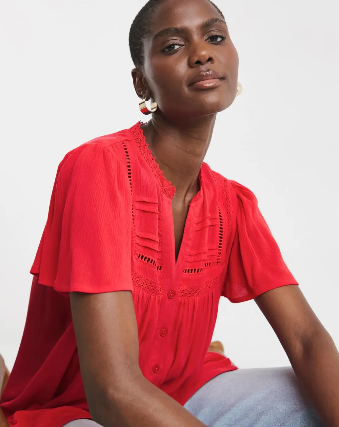 Crinkle Ladder Insert Top